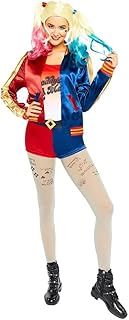 Amscan Adult Womens Official Warner Bros DC Comics Licensed Harley Quinn Suicide Squad Fancy Dress Costume