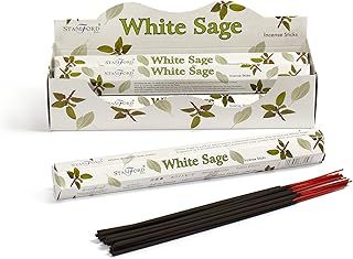 STAMFORD INC. 37119 White Sage Incense Sticks, 20 Sticks x 6 Packs