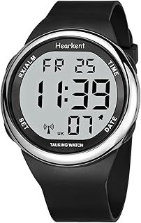 Hearkent Atomic Talking Watch Sets Itself for Visually Impaired Or Seniors Big Number Easy to Read for Elderly
