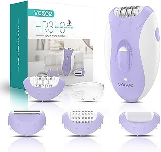 Epilator for Women, 4-in-1 Epilators Hair Removal with 2 Speeds, Rechargeable & Cordless Razor Epilator, 21 Tweezers Covered, Electric Hair Remover for Face Legs Arms Armpit Bikini, Purple