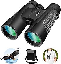 High Power 25X60 Binoculars for Adults Waterproof 60mm Big Eyepiece Fogproof Binoculars with BAK4 Prism FMC Lens for Outdoor Stargazing Hunting Sports Concerts Traveling Wildlife Bird Watching