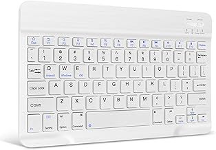 XIWMIX Ultra-Slim Wireless Bluetooth Keyboard - Universal Rechargeable Portable Silent Keyboard for iPad Air/Pro/10th/9th/8th/7th/6th/5th/iPad Mini/Samsung Tablets & Other iOS Android Windows Devices
