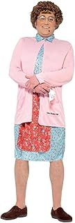 Smiffys Mrs Brown Padded Costume, Pink Dress, Cardigan, Wig, Glasses, Handkerchief & Mole, Officially Licensed Mrs Brown's Boys Fancy Dress, Adult Dress Up Costumes