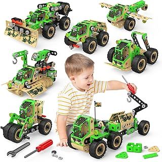 Educational Building Toys for 5 6 7 8 9 Year Old Boys,229PCS Engineering STEM Toys Age 5 6 7 8 9 Year Old Boys,Construction Toys Creative Learning Set for Boys 5+ Year old