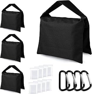 ABCCANOPY Industrial Grade 4PCS Weights Bag for Photo Video Studio Stand,Gazebo,Backyard,Outdoor Patio,Sports,Hammock,Bonus Clips