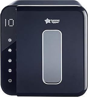Tommee Tippee Ultra UV Steriliser, Dryer and Storage for Baby Bottles and Accessories, Steam-Free to Kill Viruses^ and 99.9% Bacteria, Black