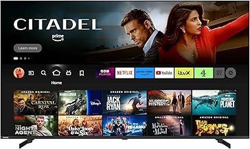 Toshiba 70QF5D53DB QLED 4K Smart Fire TV, TRU Picture Engine, Ultra HD, HDR10, Freeview, Disney+, Prime, Netflix, Dolby Vision, Dolby Atmos, Sound by Onkyo, Alexa, HDMI 2.1, Bluetooth, Airplay, 2025