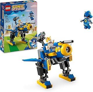 LEGO Sonic the Hedgehog Cyclone vs. Metal Sonic Toy - Collectible Mech Figure with 2 Video Game Minifigures - Gift Idea for 8+ Year Old Boys or Girls & Teenage Gamers - 77002
