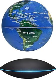 Dracarys Magnetic Levitation Floating Globe, 6 Inch Rotating World Map, Anti Gravity Globe for Educational and Gift, Home Office Classroom Desk Decor, Touch Control and Gradient Night Light item