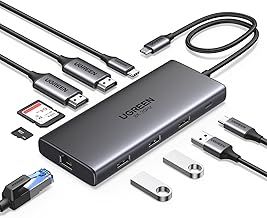 UGREEN Docking Station, Revodok Pro 210 USB C Hub (10-in-1) with Dual 4K@60Hz, Single 8K@30Hz, Gigabit Ethernet, 100W PD, 4x 5Gbps USB Data Ports, SD/TF, USB-C Dock for Thinkpad, HP, Dell Laptops