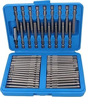 Screwdriver Bits Torx / PZ / PH / Flat Hex Spline Extra long Security 50pc AT822