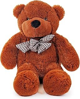 THE TWIDDLERS - Giant Teddy Bear, 120cm / 47" - White Huge Plush Stuffed Toy for Christmas, Anniversary and Birthday, for Her or Him, Cuddly Present for Girlfriend and Boyfriend