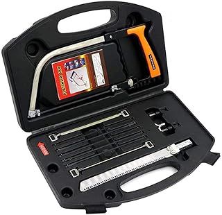 ZIMAIC Multifunction Hacksaw Set, 15 in 1, with 8 HSS Extra Steel Saw Blades,Junior Hacksaw,Mini Hack Saw for Cutting Wood, Metal,Plastic,PVC Pipe,Rubber,Tile, Ceramic