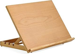 Quickdraw A3 Art & Craft Workstation Wooden Desktop Drawing Board Artist Adjustable Table Easel,brown