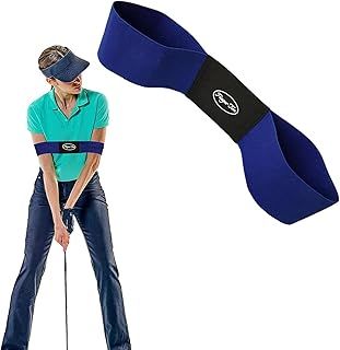 Golf Swing Training Aids, Golf Swing Trainer, Arm Band Trainer Value Pack, Golf Training Aids Professional Motion Posture Correction for Men Women Kids (Golf Swing Band-Blue)