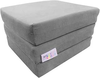 Adult Z Bed Memory Foam Fold out/Chairbed/Mattress | 10 Colour | Single (Silver)