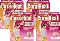 Cura-heat Period Pain Heat Patch, 3 Count (Pack of 4), White