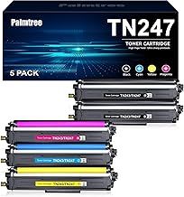 Compatible Brother TN-243CMYK Toner Value Pack TN247 Toner Cartridges Brother DCP-L3550CDW Toner DCP-L3510CDW HL-L3230CDW HL-L3210CW MFC-L3710CW MFC-L3750CDW Black Cyan Yellow Magenta 5-Pack
