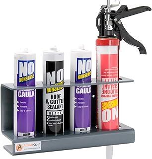 Silicone Sealant & Caulk Gun Holder. Rack for Van & Workshop holds Mastic Tubes.