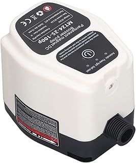100W Automatic Water Pressure Booster Pump, 24V 25L Circulation Shower Booster Pump, Hot Water Recirculating System for Shower, Faucet (UK Plug)