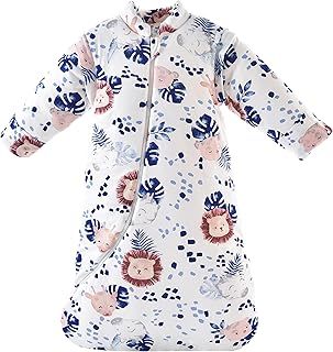 Chilsuessy Baby Sleeping Bag with Detachable Sleeves 3.5 Tog Wearable Blanket for Winter Toddler Sleeping Bag Kids Sleeping Sack for Infant Toddler, Forest Lion/3.5 Tog, 6-18 Months
