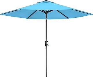 ABCCANOPY Parasol Patio Umbrella Table Market Umbrella with Push Button Tilt for Garden, Deck, Backyard and Pool