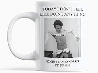 Lando Norris Shirtless Mug I would do him Sexy Racing Driver Cup