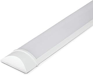 LED Batten Lights 6500k Daylight, IP20 LED Fluorescent Strip Light Fitting for Ceiling of Home & Office, Workshop & Garage Lighting (4FT)