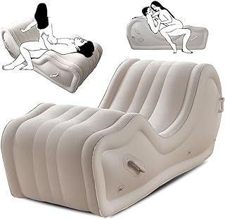 Sex Furniture for Couples BDSM, Inflatable Sex Bondage Sofa Chair with Built-in Air Pump, G Spot Position Pillow Ramp Cushion for Adult Women Sexual Pleasure