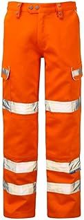 Pulsar Men's Orange High Rise 36" Cargo Trouser