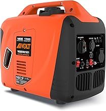 AIVOLT 1800W Petrol Inverter Generator 4 Stroke 80cc Engine Portable Silent Generator for Camping, Jobsites, Home Use-Pure Sine Wave, Super Lightweight