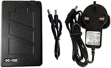 12V DC 30W 33.6Wh 2800mah Rechargeable Lithium Ion, Li-ion Portable Battery Pack, Power Bank for CCTV Cameras, LED Strip Lights and more. With UK Plug Charger