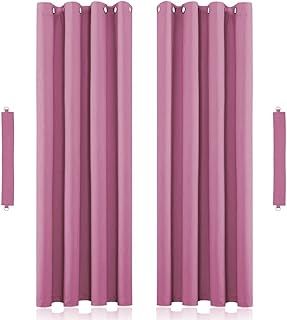 John Aird Eyelet Thermal Energy Saving Blackout Curtains Inc Tie Backs (Aqua, 117cm Width x 137cm Drop (46"x 54")