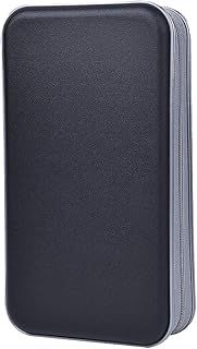 alavisxf xx CD Case Hard, 96 Capacity Plastic Portable Travel CD Case Zipper DVD Case Holder Disc Car Storage Wallet Bag (96 Capacity, Black)