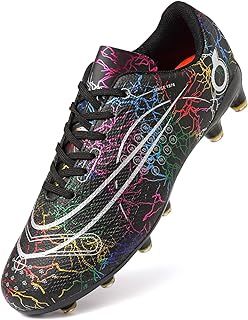 Dhinash Boys' Football Boots Kids Astro Turf Trainers Spikes Football Shoes Girls Cleats Soccer Shoes Junior Sports Shoes Outdoor Athletic Sneakers Unisex