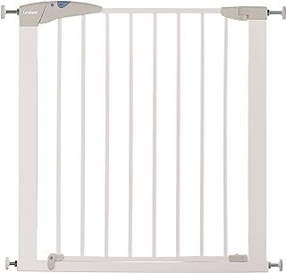 Munchkin Lindam Stair Gate | Sure Shut Axis Toddler & Baby Gate | Stair Gate Pressure Fit Baby or Dog Gate | Baby Safety Gate for Stairs & Doorways, Easy Install No-Screws Child Gate | 76-82cm| White