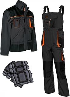 Bib And Brace Overalls Dungaree Men Trousers With Knee Pads Jacket Available Perfect For Work Mechanic Flooring Trades