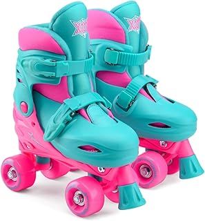 Xootz Kids Quad Skates, Beginner Adjustable Roller Skates
