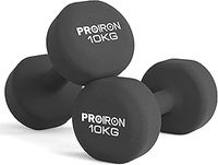 PROIRON Anti-Slip Neoprene Dumbbell Pair 1kg 1.5kg 2kg 3kg 4kg 5kg 6kg 7kg 8kg 10kg and Weights Set (1 kg/2 kg/3 kg Pair with Stand) for Women Men Gym Home Exercise Arm Hand-Macaron Colors