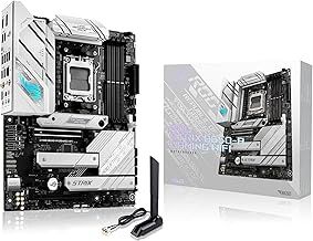 ASUS ROG Strix B650-A Gaming WiFi AMD Ryzen AM5 ATX motherboard, 12 + 2 power stages, DDR5, three M.2 slots, PCIe 4.0, 2.5G LAN, WiFi 6E, USB 3.2 Gen 2x2 Type-C port, and Aura Sync RGB