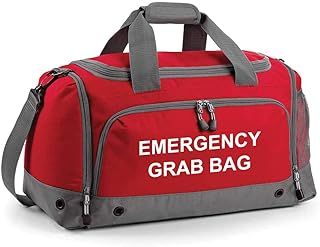 Emergency Grab Bag Printed Home Evacuation & Car Winter Safety Kit Holdall Bag
