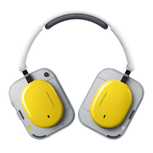 Nothing Headphone (a) 2026 New, Adaptive Active Noise Cancelling Headphones, Wireless Over Ear Bluetooth 5.4 ANC Headset with LDAC Hi-Res, 5 HD Mics Ultra Bass via APP, 135 Hours Playtime, Yellow