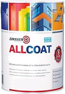 Zinsser Allcoat Exterior WB (Satin Finish) Ready Mixed Colours 2.5 Litre Anthracite Grey (Ral 7016)