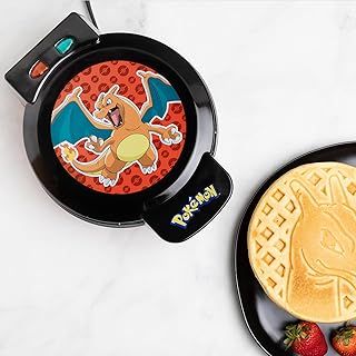 Uncanny Brands Pokémon Charizard Waffle Maker –Make Charizard Waffles at Home – Fun Kitchen Appliance – Non-Stick, Compact and Easy to Clean