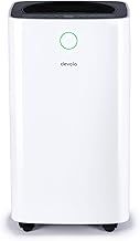 Devola 12L/day Low Energy Dehumidifier | Quiet & Energy Efficient (costs less than 5p per hour) Dehumidifiers for Home | Laundry Drying Dehumidifier | Dust Filter | Continuous drainage