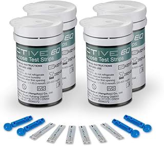 Diabetes Test Strips Blood Glucose Test Strips x 100 & Diabetes Lancets x 100, Blood Sugar Strips, Blood Sugar Test Strips for UK Diabetics - in mmol/L (Exactive EQ Impulse)