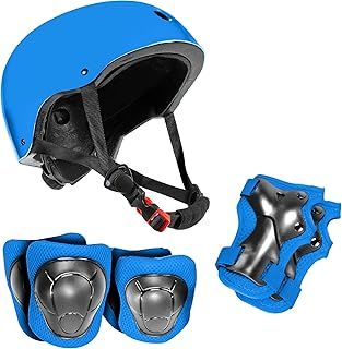 Kids Helmet with Pads - Adjustable Multi-Sport Complete Safety Gear for Cycling, Skateboarding & Scooting, Ideal for Boys & Girls Ages 3-15 Kids Bike Helmet Set