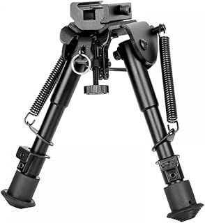 Tactical Bipod,Quick Release Bipod Extendable 6-9 inch w/Sling Mount & Adapter