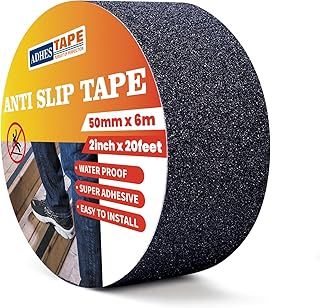 ADHES Anti Slip Tape Non Slip Tape Non-Kid Treads Safety Tape 2inch x 20feet High Traction Strong Adhesive Waterproof Indoor Outdoor Steps Anti Slip