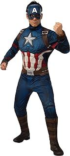 Rubie's Official Avengers Endgame Captain America, Deluxe Adult Mens Costume Halloween